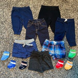 3mo Baby Pants and Socks Bundle
